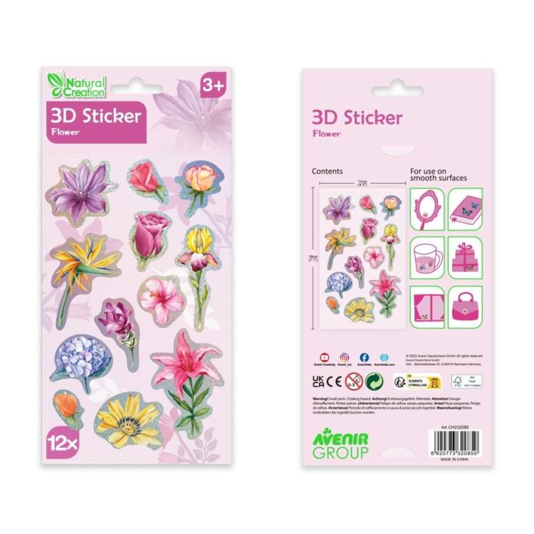 Naklejki 3D - Kwiaty