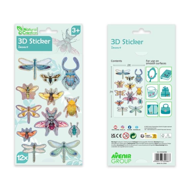 Naklejki 3D - Insekty
