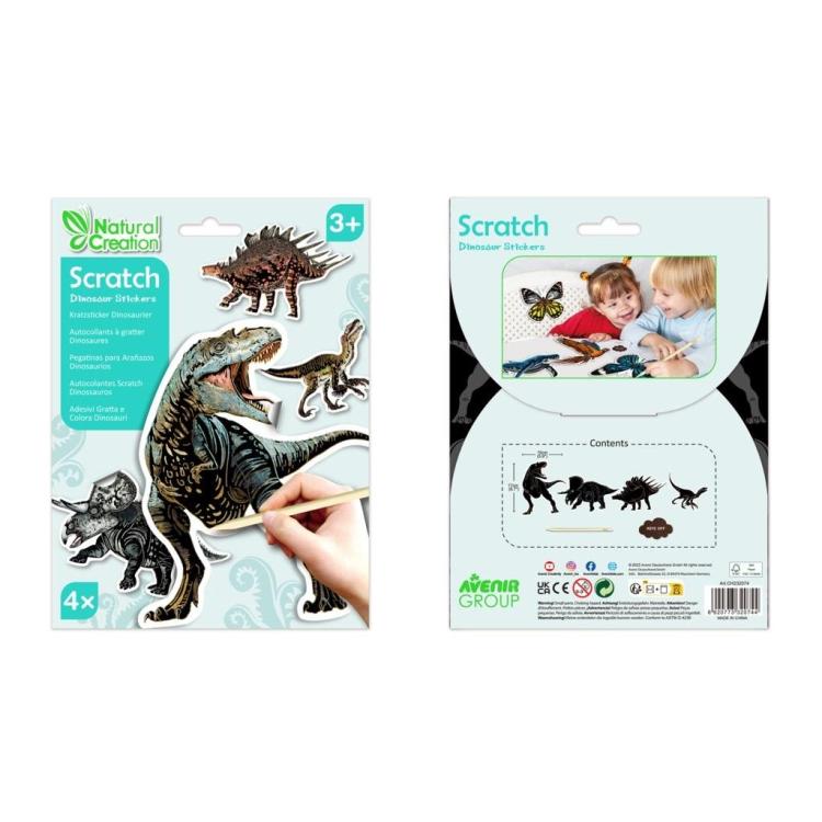 Naklejki do wydrapywania - Dinozaury