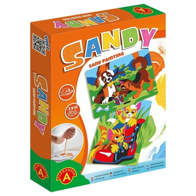Sandy Piaskowe Malowanki - Kotki, pieski ALEX