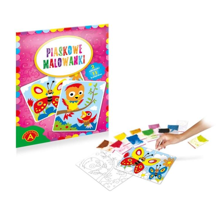 Piaskowe malowanki Ptaszki i Motyle ALEX