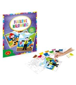 Piaskowe malowanki Policjant i Strażak ALEX