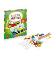 Piaskowe malowanki Koparka i Traktor ALEX