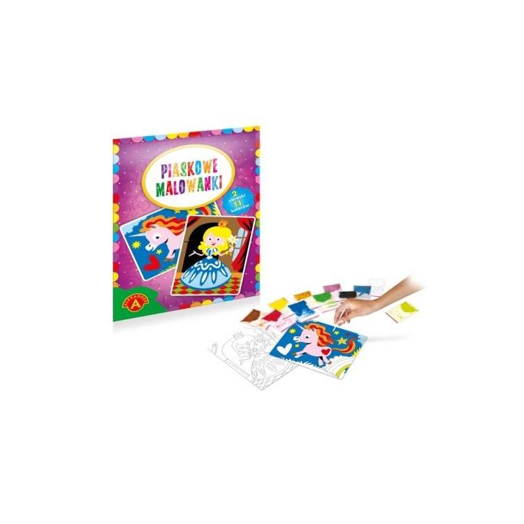 Piaskowe malowanki Księżniczka i Jednorożec ALEX