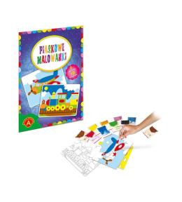 Piaskowe malowanki Pociąg i Samolot ALEX