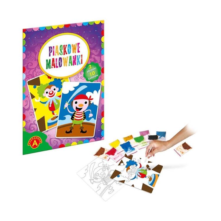 Piaskowe malowanki Klaun i Pirat ALEX
