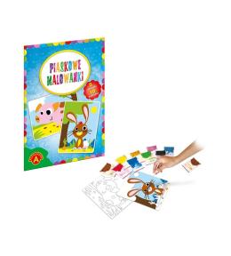 Piaskowe malowanki Świnka i Królik ALEX