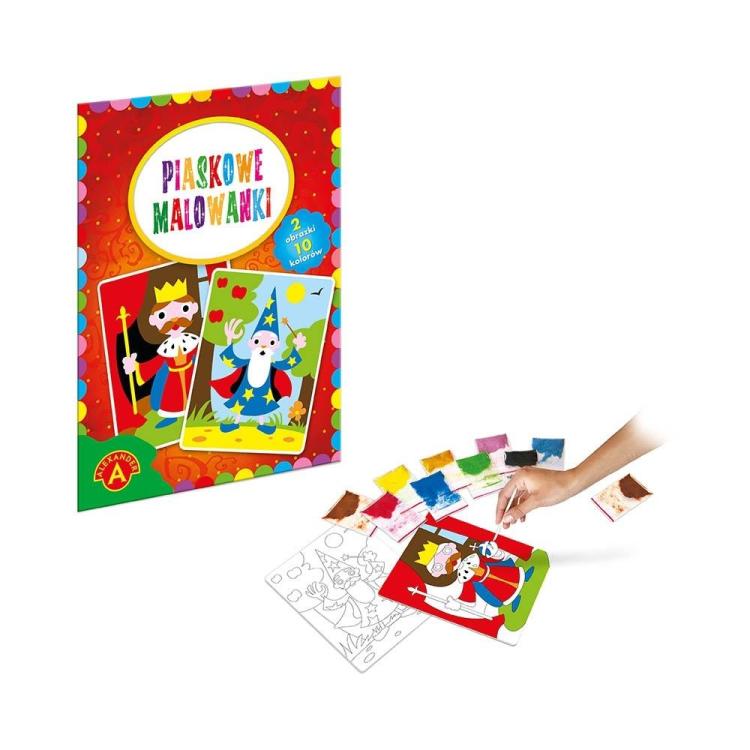 Piaskowe malowanki Król i Czarodziej ALEX