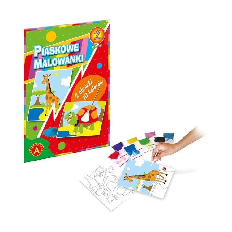 Piaskowe malowanki Żyrafa, żółw ALEX