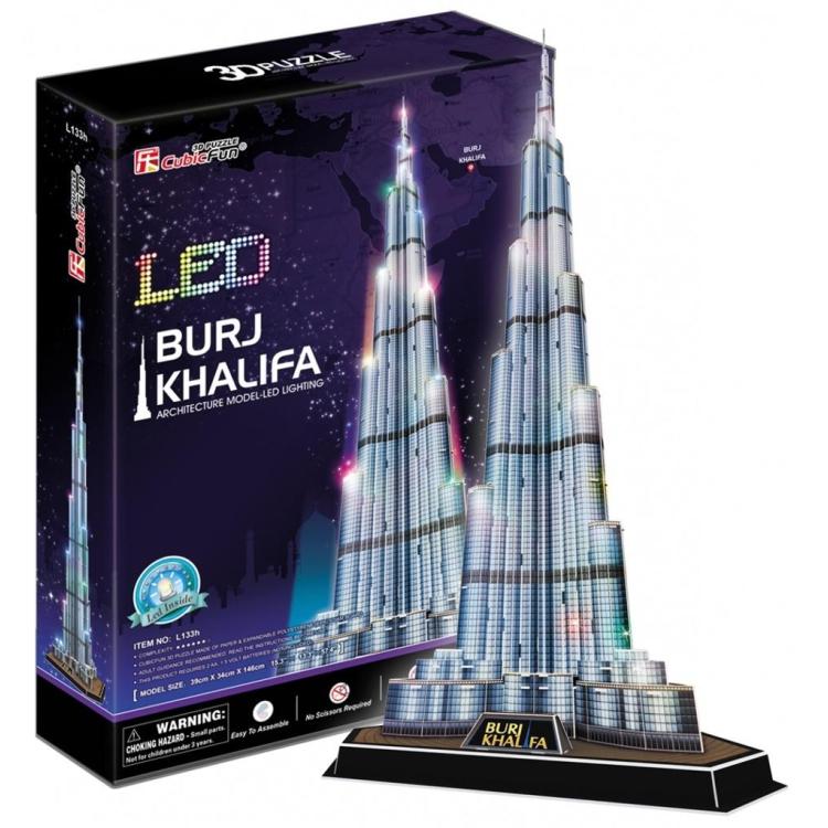 Puzzle 3D Burj Khalifa LED