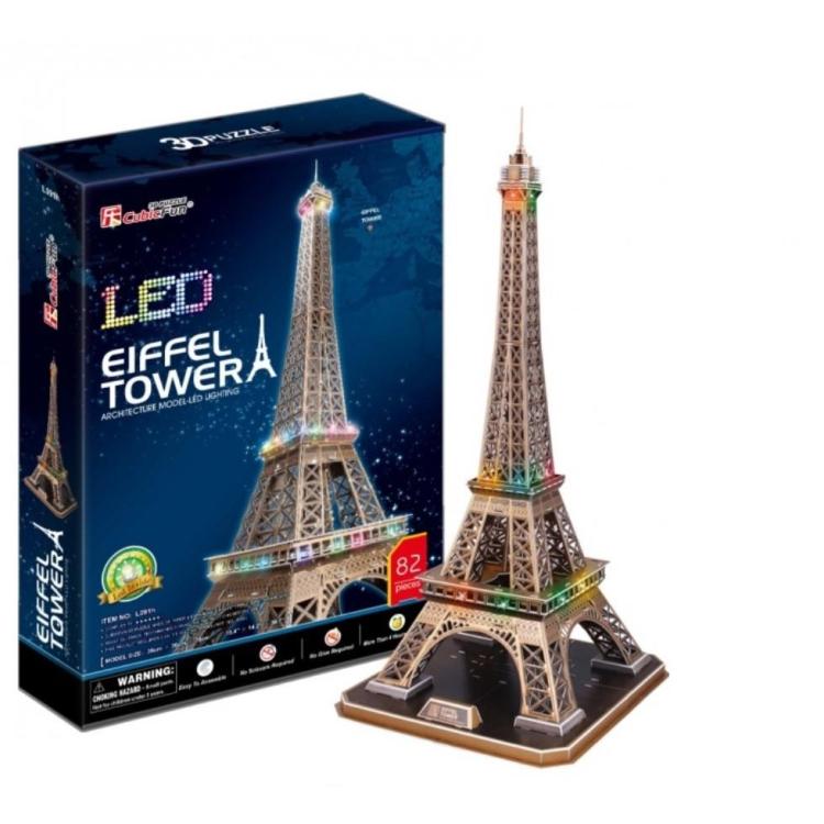 Puzzle 3D Wieża Eiffel'a LED