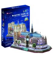 Puzzle 3D Katedra Notre Dame LED