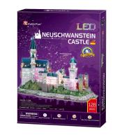 Puzzle 3D Zamek Neushwastein LED