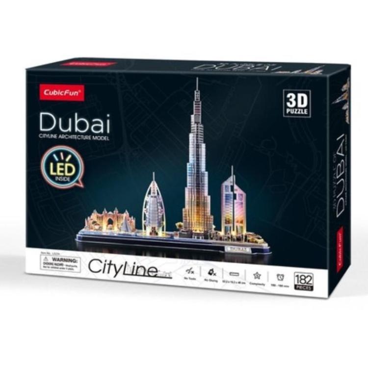Puzzle 3D Dubai LED