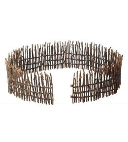 Zestaw drewniane ogrodzenie brązowe