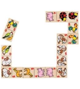 Domino drewniane - Zwierzątka