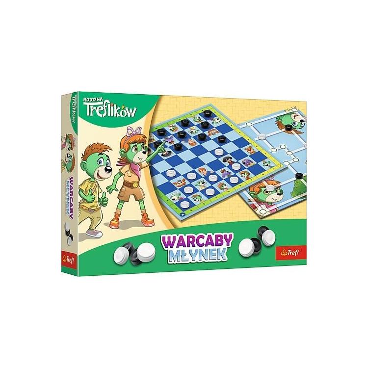 Warcaby i Młynek Rodzina Treflików TREFL