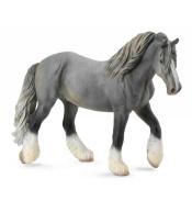 Klacz rasy Shire szara