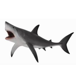 Żarłacz biały z otwartą szczęką