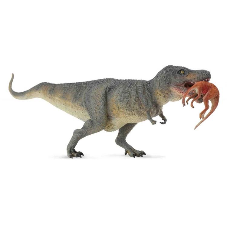 Dinozaur Tyrannosaurus Rex z ofiarą