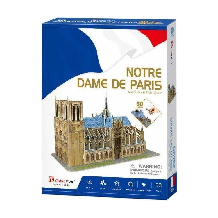 Puzzle 3D Katedra Notre Dame - wersja 2018