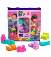 Mega Bloks Klocki w torbie 80 el. różowe