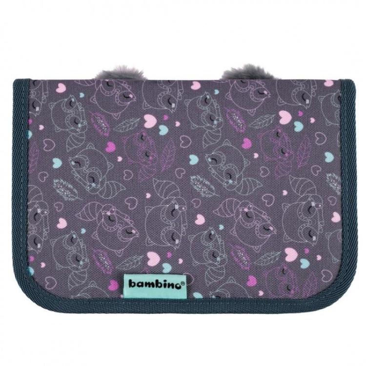 Piórnik dwuklapkowy bez wyposażenia Racoon