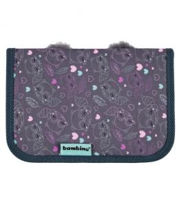 Piórnik dwuklapkowy bez wyposażenia Racoon