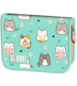 Piórnik dwuklapkowy bez wyposażenia Charming Cats