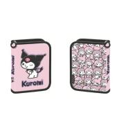 Piórnik dwuklapkowy bez wyposażenia Kuromi pink