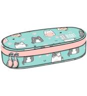 Piórnik saszetka z wewnętrzną klapką Charming Cats