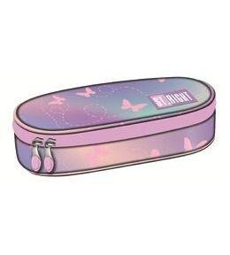 Piórnik saszetka z wewnętrzną klapką Pink Butterfl