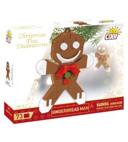 Dekoracja choinkowa z klocków - Piernikowy Ludzik