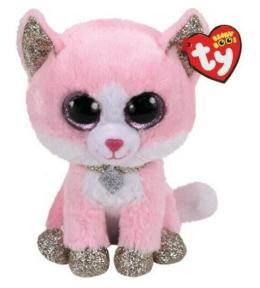 Beanie Boos Fiona - różowy kot 24 cm