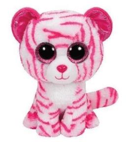 Beanie Boos Asia - Biało-różowy Tygrys 14,5cm