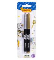 Flamastry Pernamentne metalizowane 2 kolory JOVI