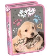 Piórnik dwuklapkowy bez wyposażenia Cat&Dog