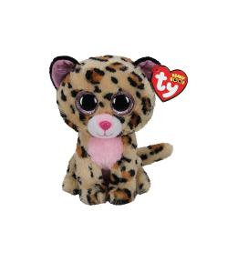 Beanie Boos Livvie - Leopard brązowo-różowy 15cm