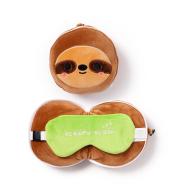 Poduszka podróżna i maska na oczy Leniwiec