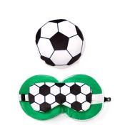 Poduszka podróżna i maska na oczy Piłka nożna