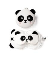 Poduszka podróżna i maska na oczy Panda