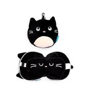 Poduszka podróżna i maska na oczy Kot Felin