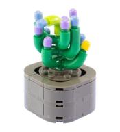 Klocki Mini Kwiaty Sanseweria fioletowa 136el