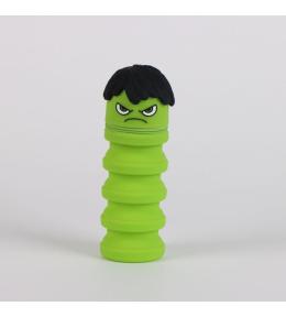 Piórnik gumowy rozkładany Hulk