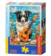 Puzzle 100 Collie, Guitar and the Sea CASTOR