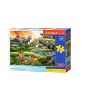 Puzzle 100 World of Dinosaurs CASTOR