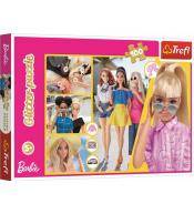 Puzzle 100 Glitter Brokatowa Barbie TREFL
