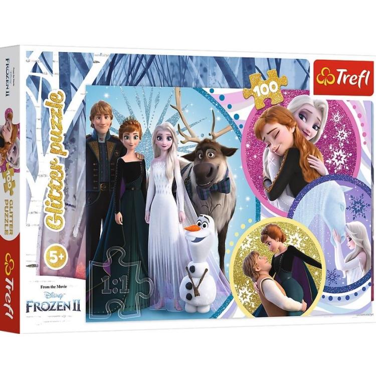 Puzzle 100 Glitter W blasku miłości TREFL