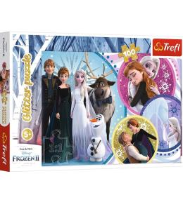 Puzzle 100 Glitter W blasku miłości TREFL