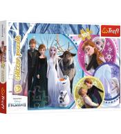 Puzzle 100 Glitter W blasku miłości TREFL